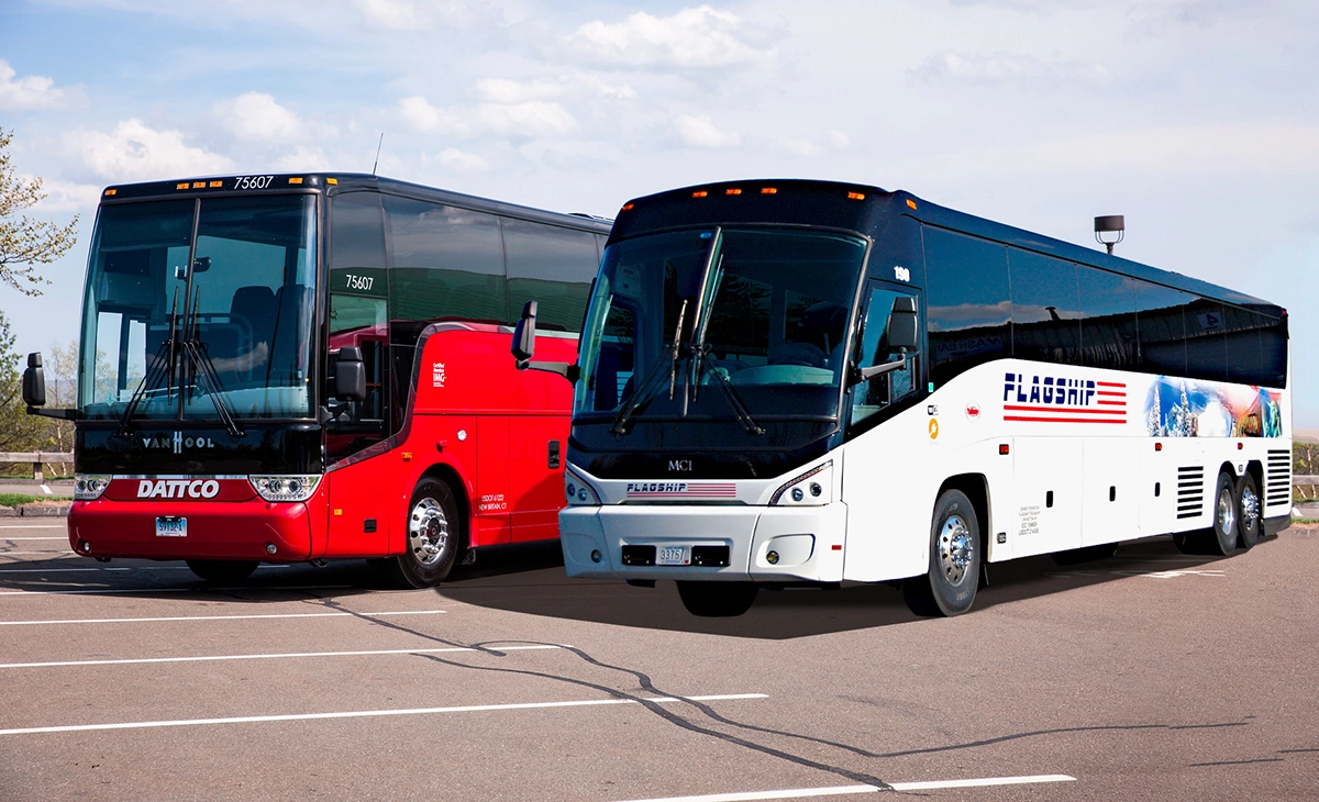DATTCO and Flagship Premier buses