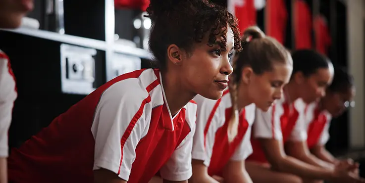 Female soccer players